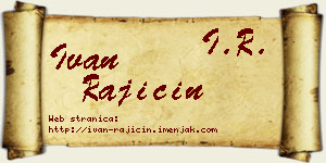 Ivan Rajičin vizit kartica